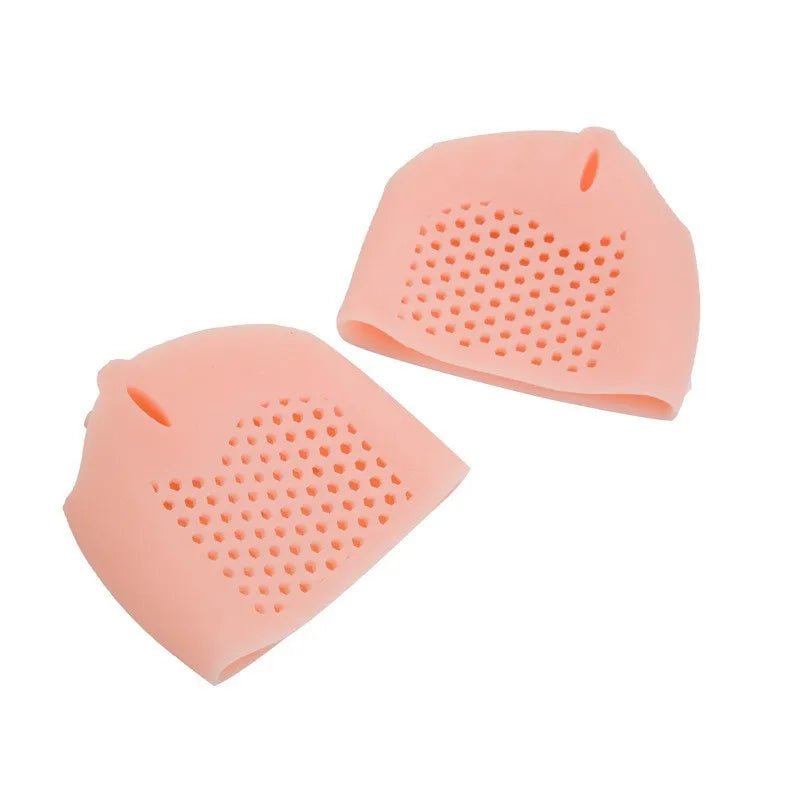 2pcs Silicone Forefoot Pads Gel Insoles Pads Toe Separator Cushion Pad Pain Relief Insoles Finger Toe Valgus Corrector Gel Pads