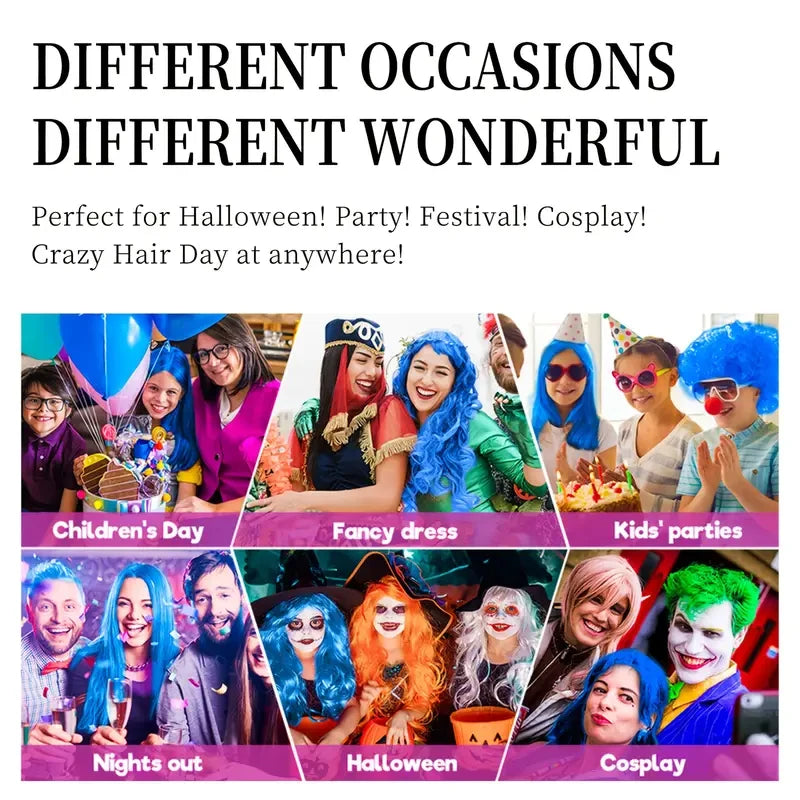 Halloween Hair Color Spray Disposable Hair Dye Spray DIY One-Time Hair Color Liquid Washable 8 colors Party Hair Styling Spray