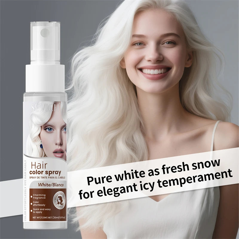 Halloween Hair Color Spray Disposable Hair Dye Spray DIY One-Time Hair Color Liquid Washable 8 colors Party Hair Styling Spray