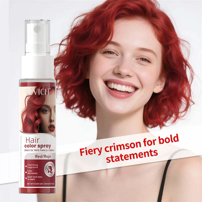 Halloween Hair Color Spray Disposable Hair Dye Spray DIY One-Time Hair Color Liquid Washable 8 colors Party Hair Styling Spray
