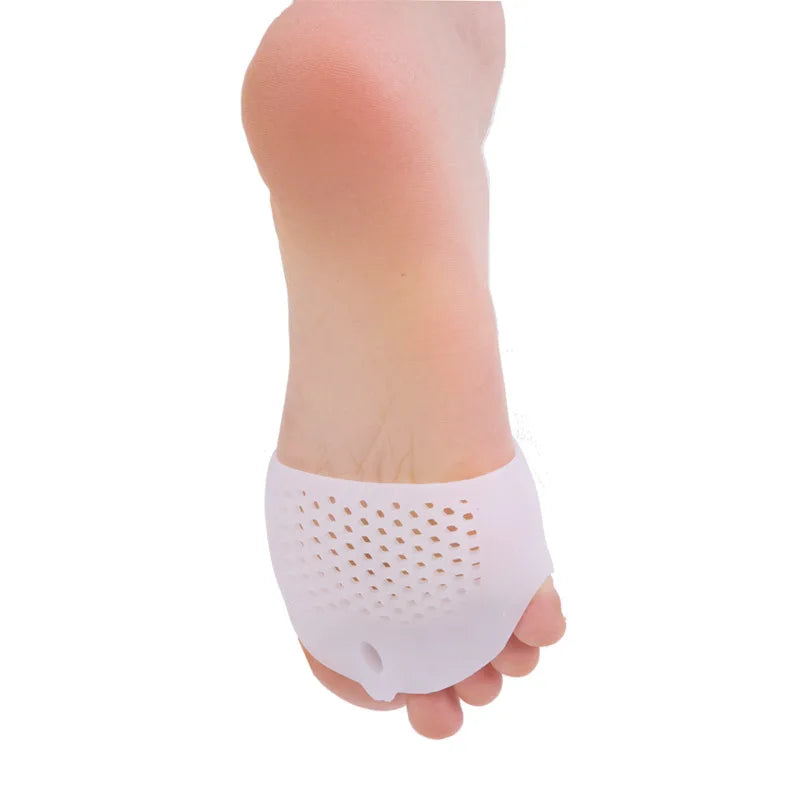 2pcs Silicone Forefoot Pads Gel Insoles Pads Toe Separator Cushion Pad Pain Relief Insoles Finger Toe Valgus Corrector Gel Pads