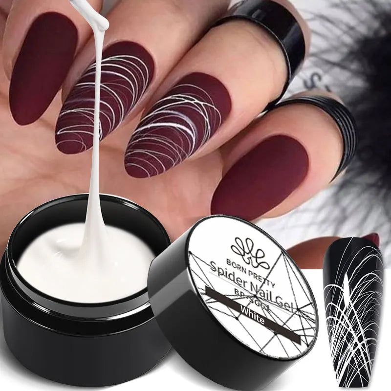 BORN PRETTY 5ml Super Sliver Metallic Gel Nail Polish Holographics Metal Effect Painting Liner DIY Nail Art Decoration Varnish