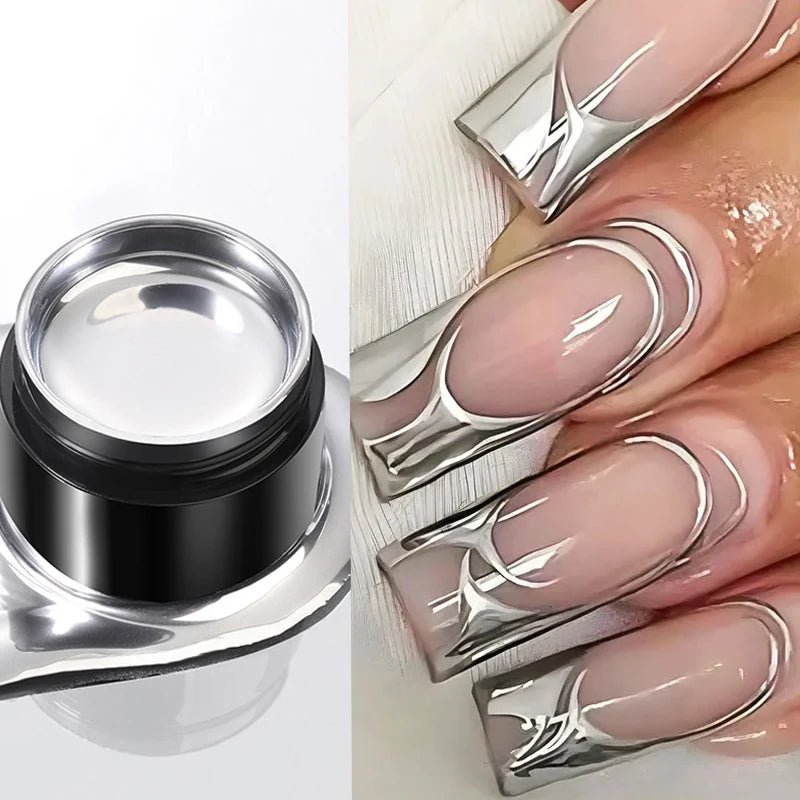 BORN PRETTY 5ml Super Sliver Metallic Gel Nail Polish Holographics Metal Effect Painting Liner DIY Nail Art Decoration Varnish