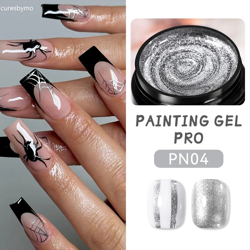 BORN PRETTY 5ml Super Sliver Metallic Gel Nail Polish Holographics Metal Effect Painting Liner DIY Nail Art Decoration Varnish