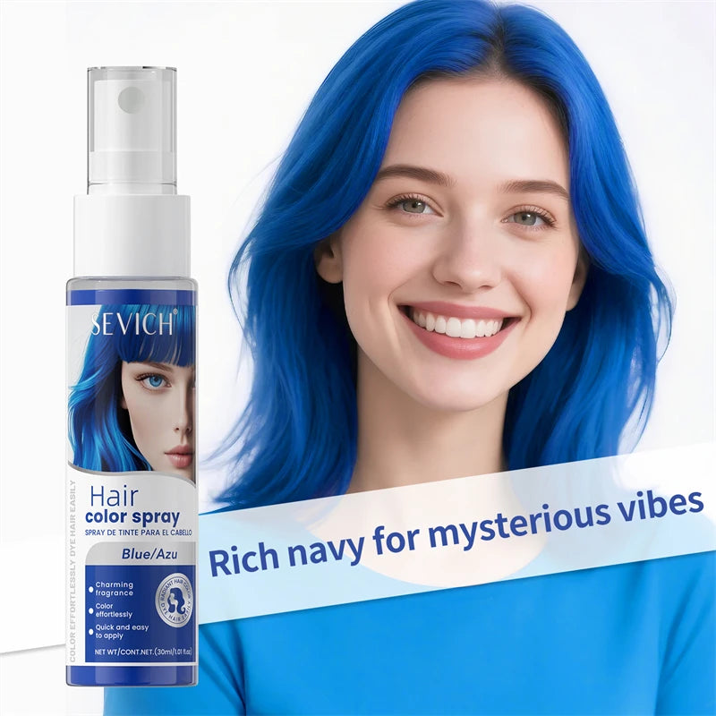 Halloween Hair Color Spray Disposable Hair Dye Spray DIY One-Time Hair Color Liquid Washable 8 colors Party Hair Styling Spray